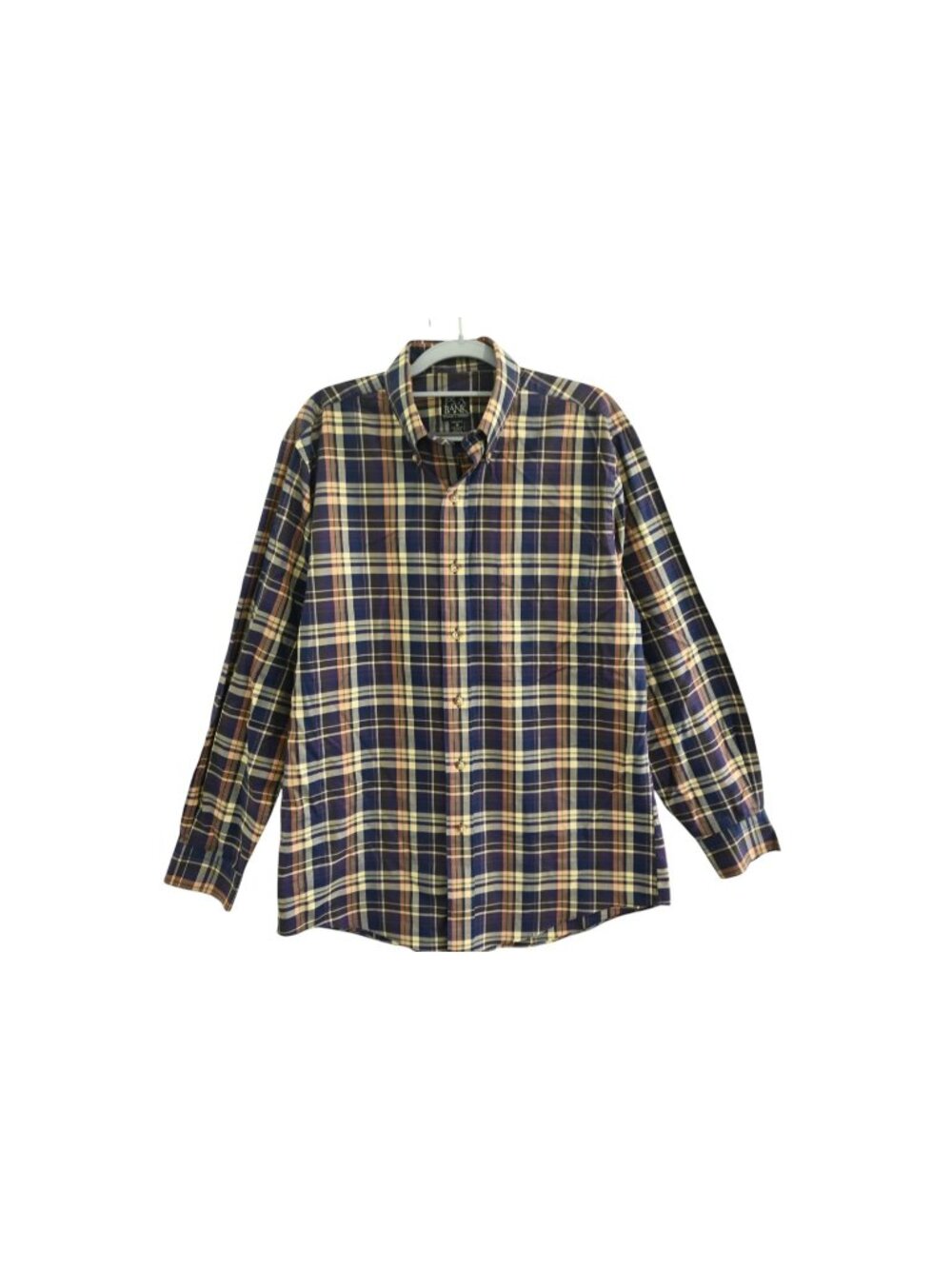 Jos. A. Bank Travelers Collection Tailored Fit Button Down Shirt Sz M Purple